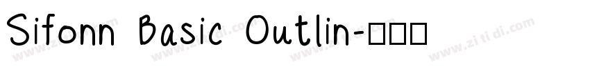 Sifonn Basic Outlin字体转换